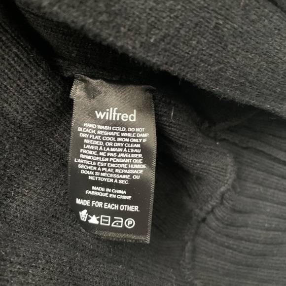 Wilfred Plunge Front Cardigan Black S - Picture 10 of 11